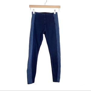 Lysse Two-Tone Denim Jeggings Leggings XS Blue